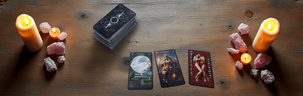 A Torch-Tarot deck on a table
